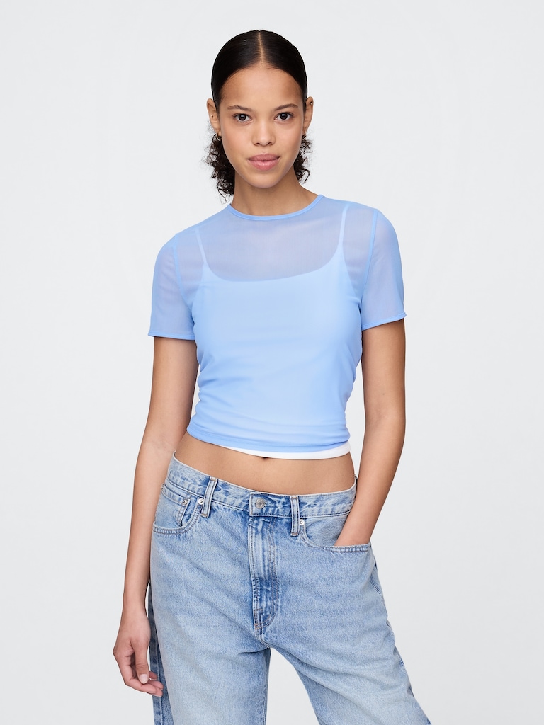 Mesh Crop T-Shirt
