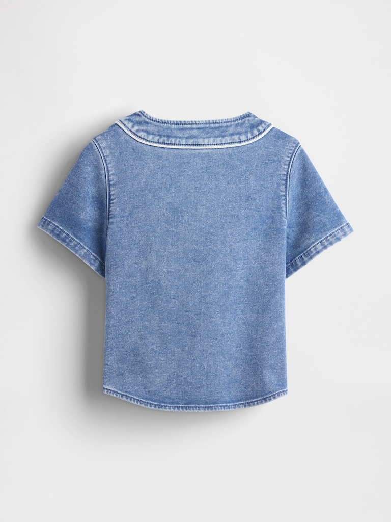 Baby & Toddler Denim Logo Baseball Jersey