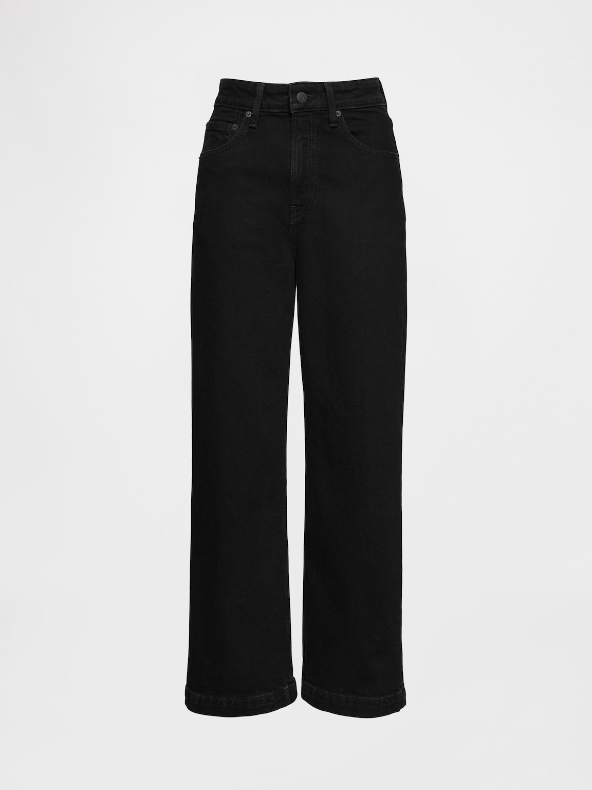 Curvy High Rise Stride Wide-Leg Ankle Jeans