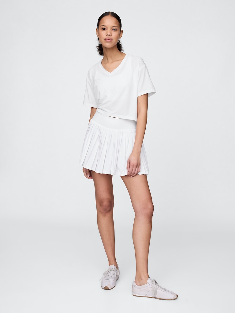 GapFit Breathe V-Neck Crop T-Shirt