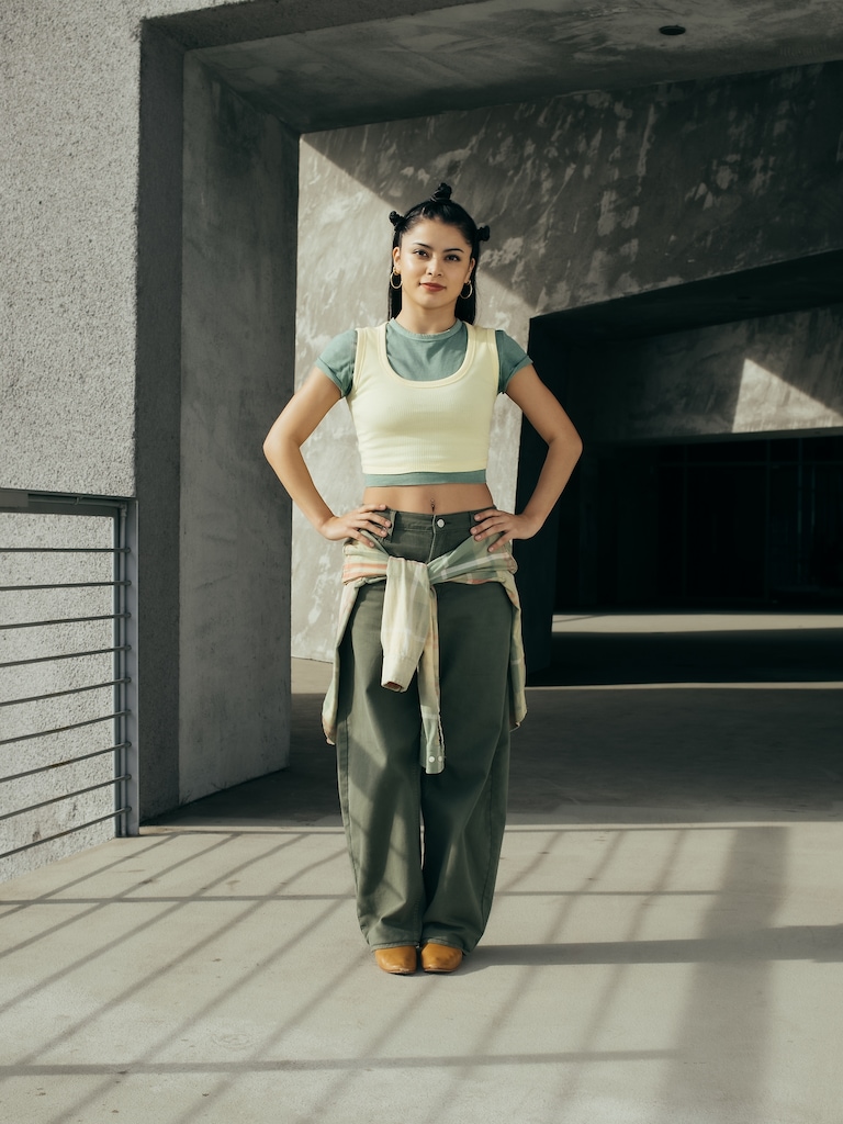 High Rise Barrel Jeans