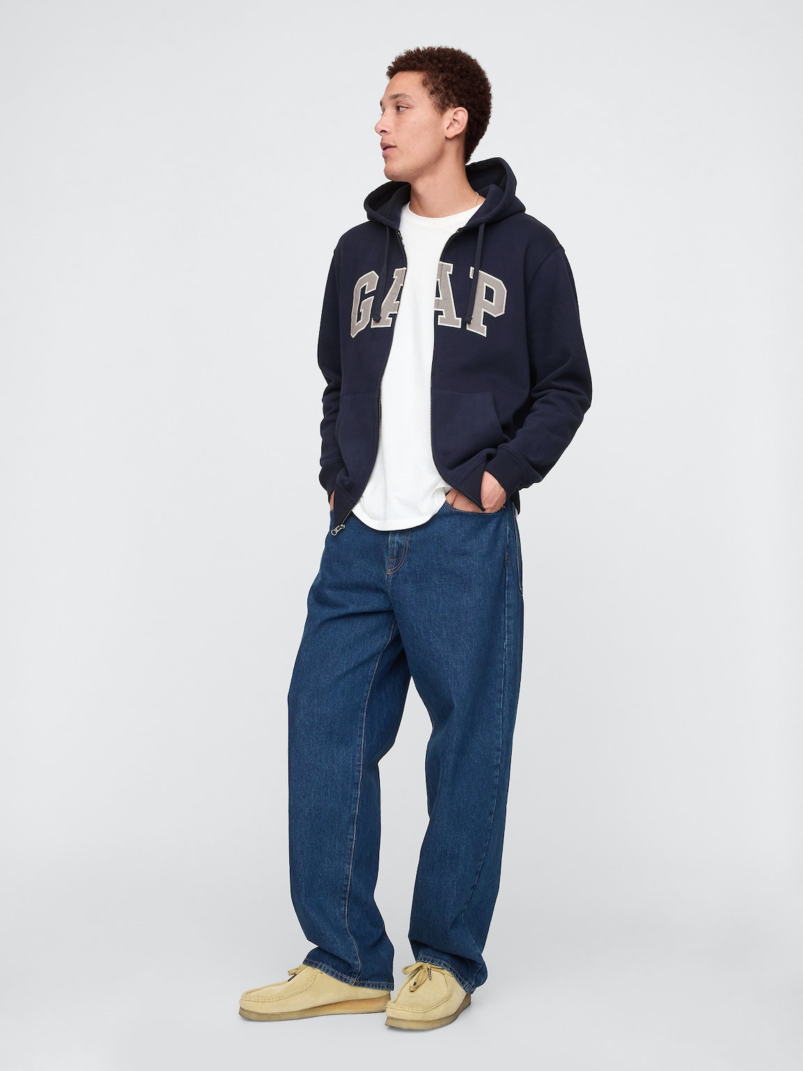 Adult VintageSoft Arch Logo Full-Zip Hoodie
