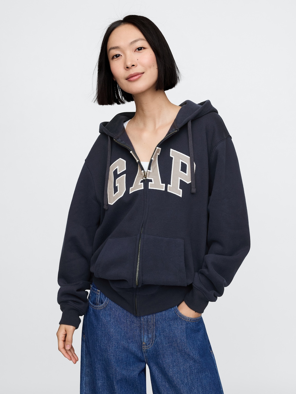 Adult VintageSoft Arch Logo Full-Zip Hoodie