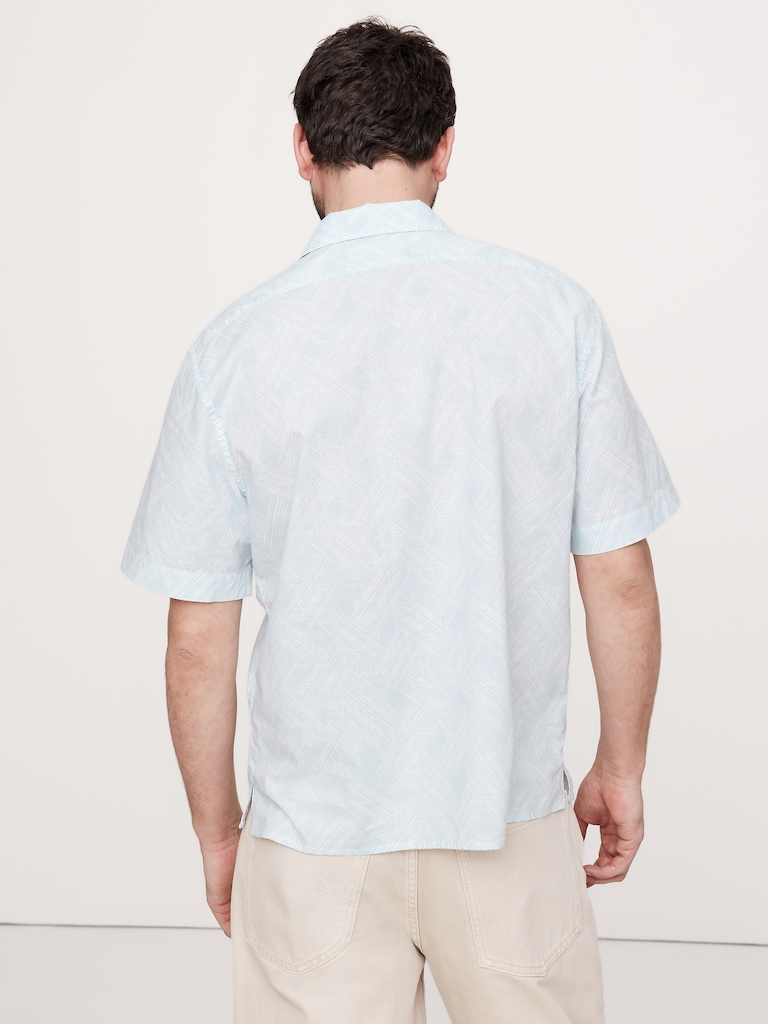 Standard-Fit Lightweight Cotton Resort Shirt
