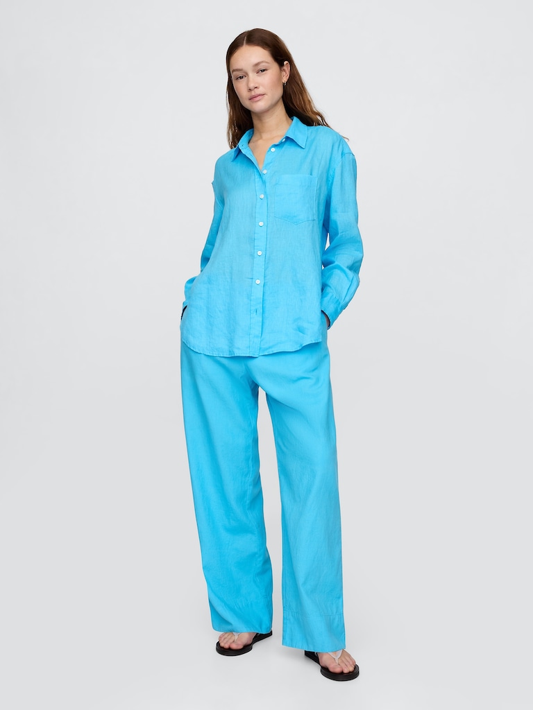100% Linen Oversized Shirt
