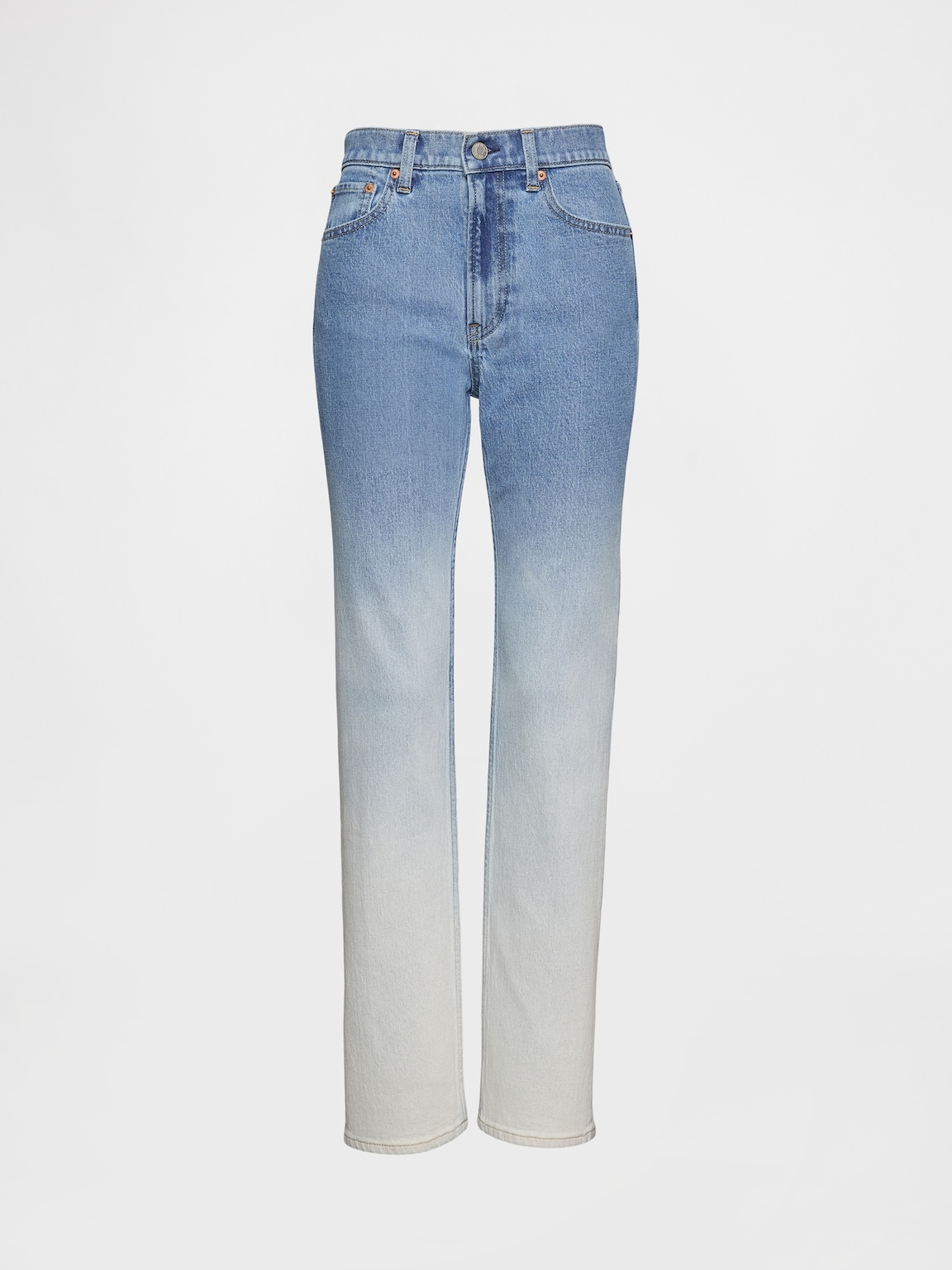 High Rise Ombré '90s Slim Straight Jeans