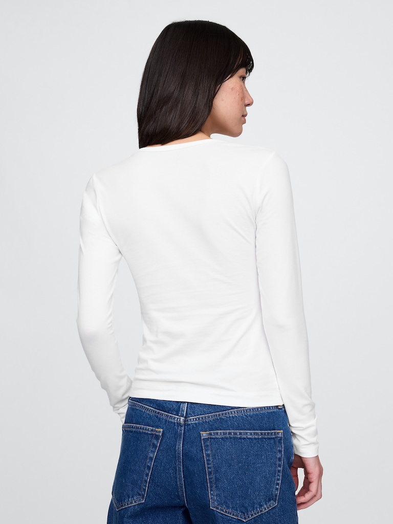 CloseKnit Jersey Henley T-Shirt