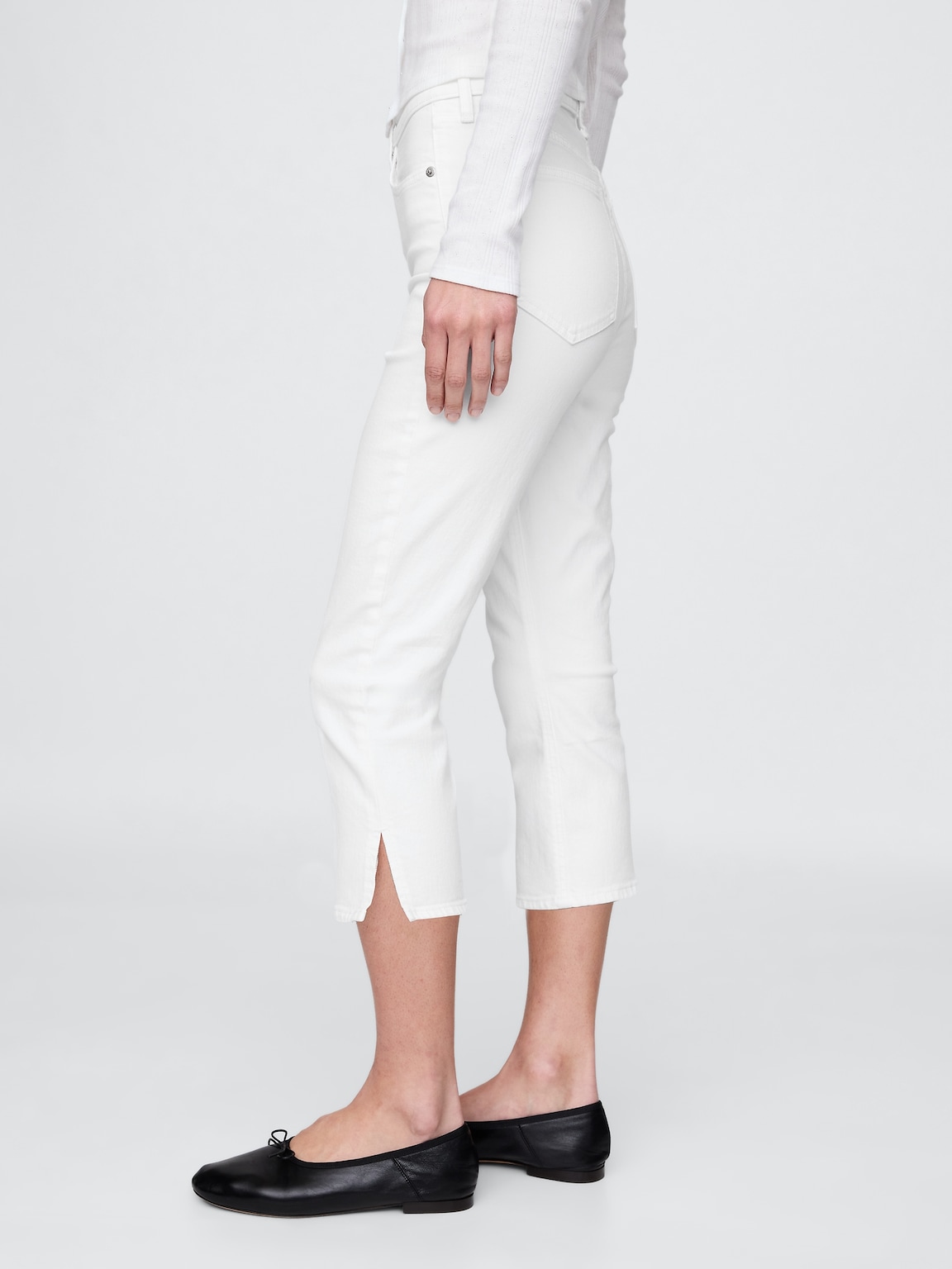 High Rise Capri Jeans