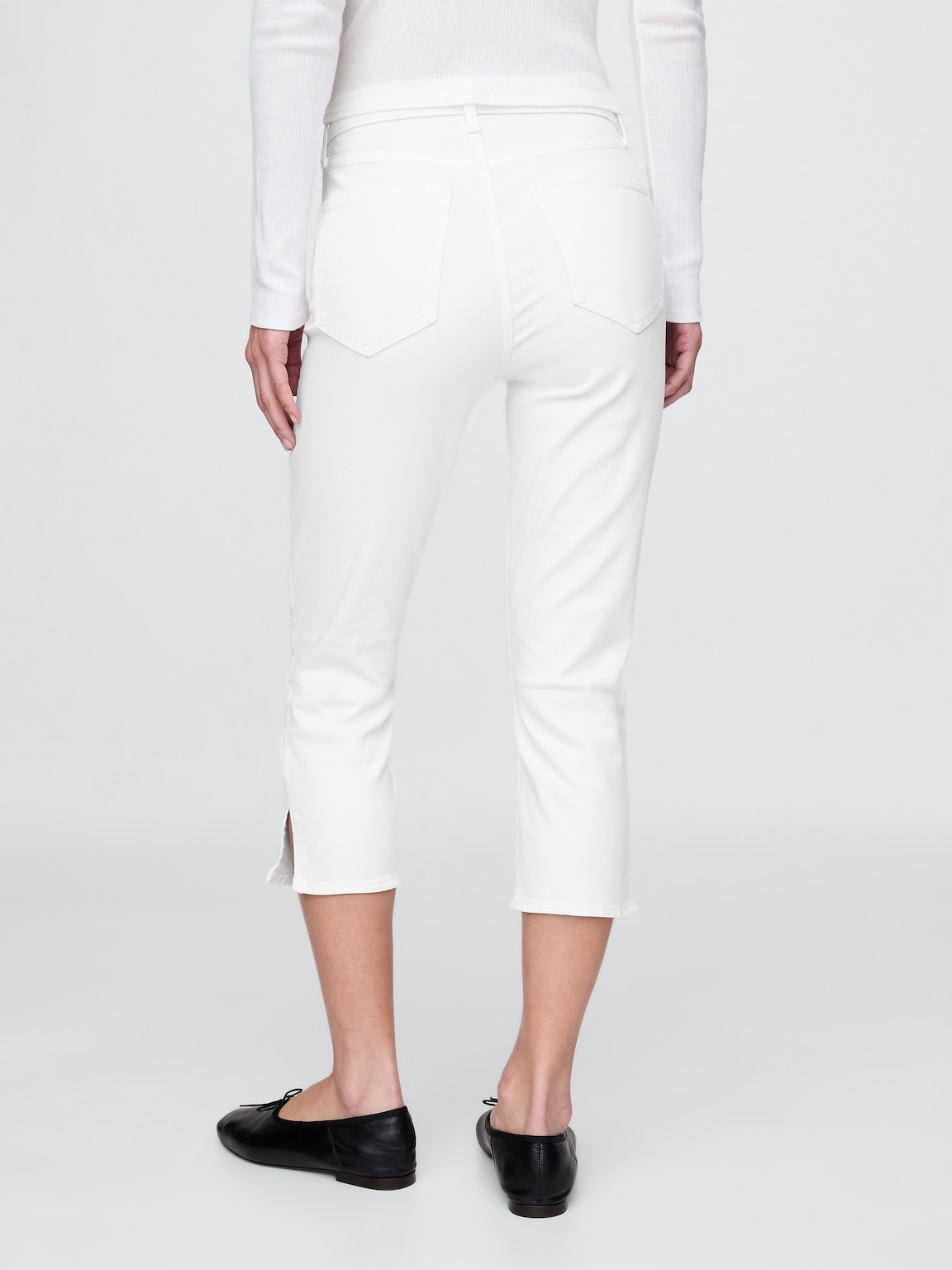 High Rise Capri Jeans