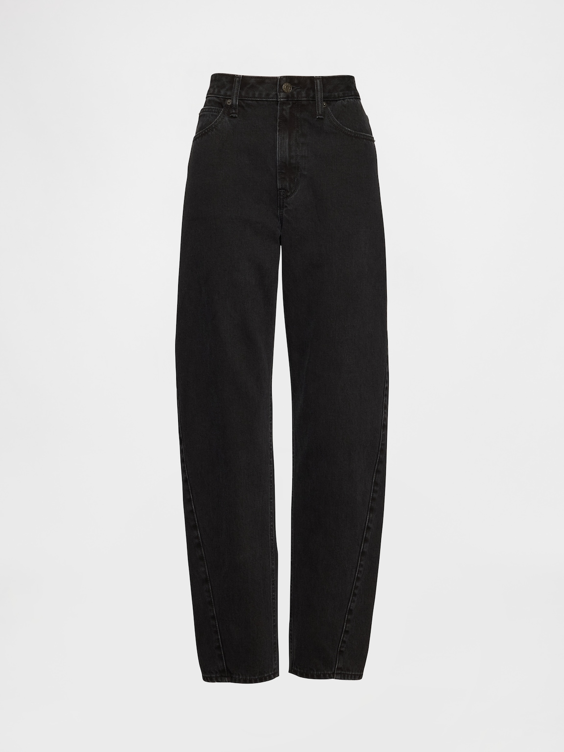 Curvy High Rise Barrel Jeans