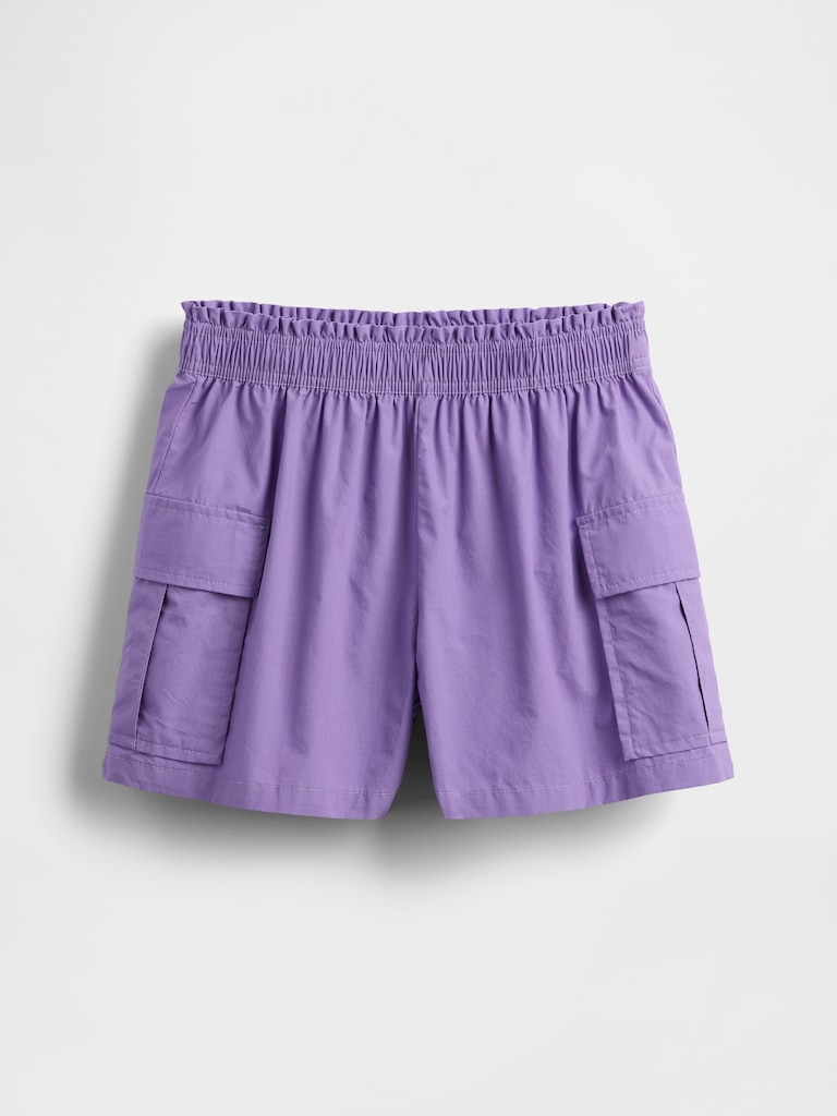 Kids Poplin Easy Cargo Shorts