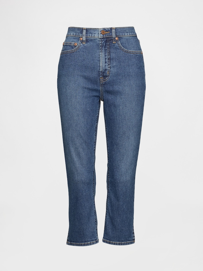 High Rise Capri Jeans