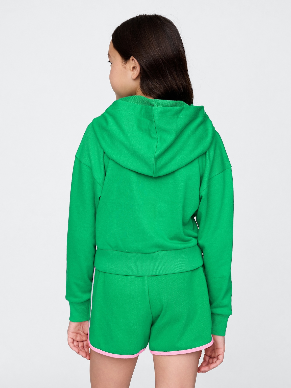 Kids VintageSoft Crop Zip Hoodie