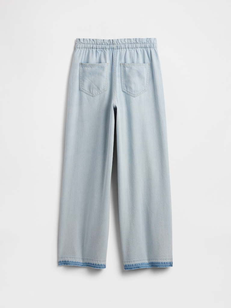 Kids High Rise Pull-On Baggy Jeans