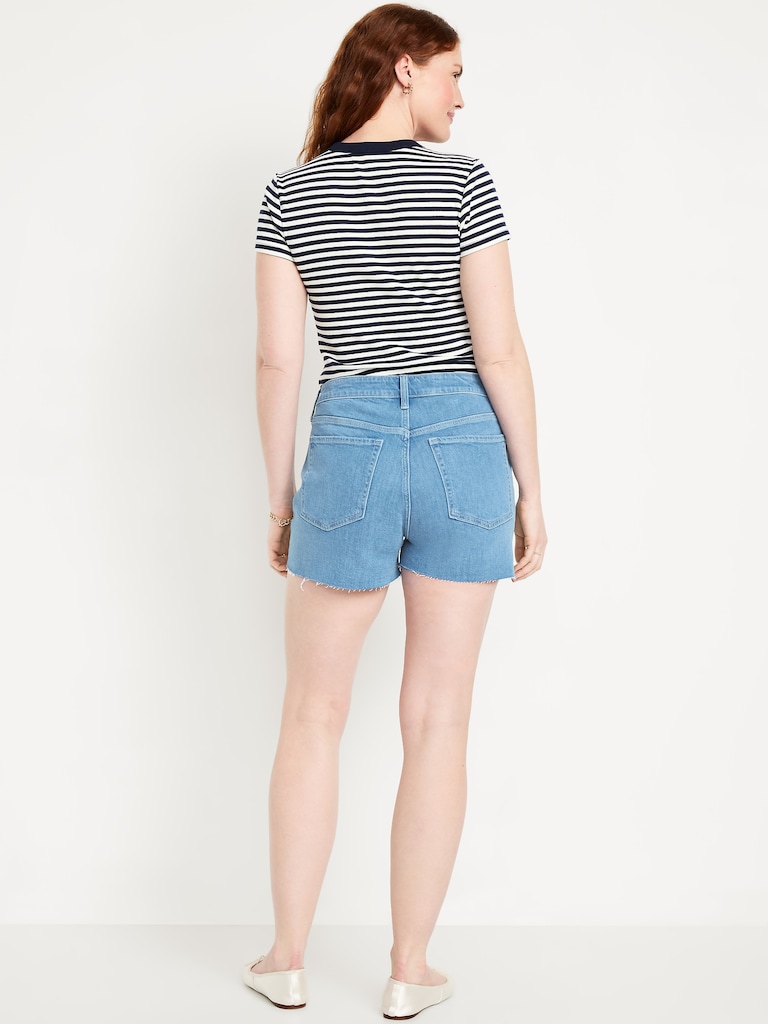High-Waisted OG Jean Cut-Off Shorts -- 3-inch inseam
