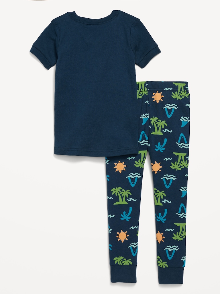 Snug-Fit Graphic Pajama Set for Toddler & Baby