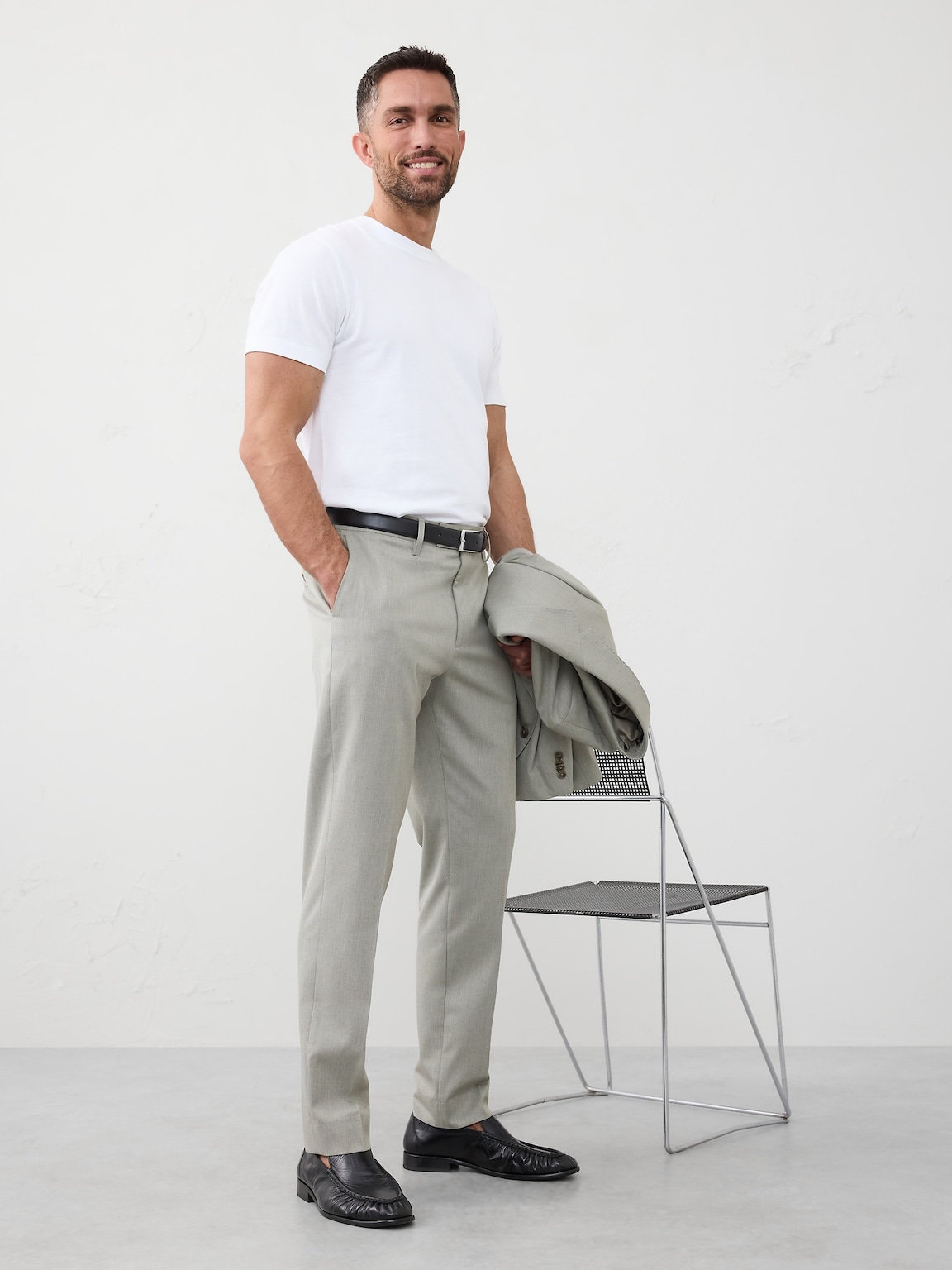 Sharkskin Suit Trouser