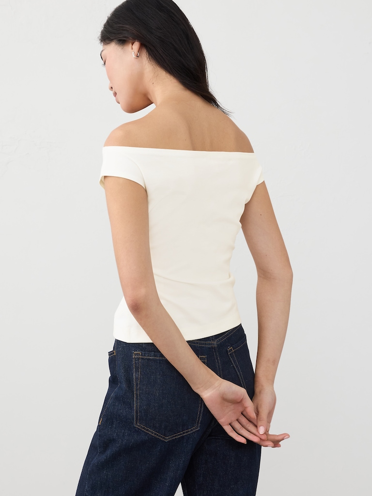 Textured Off-Shoulder Top