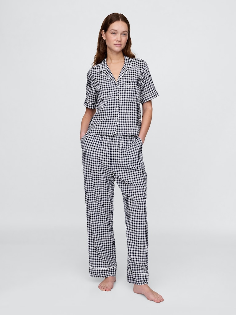 Linen-Blend PJ Shirt