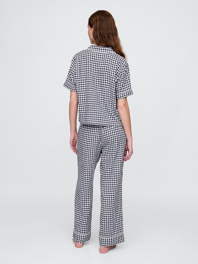Linen-Blend PJ Pants