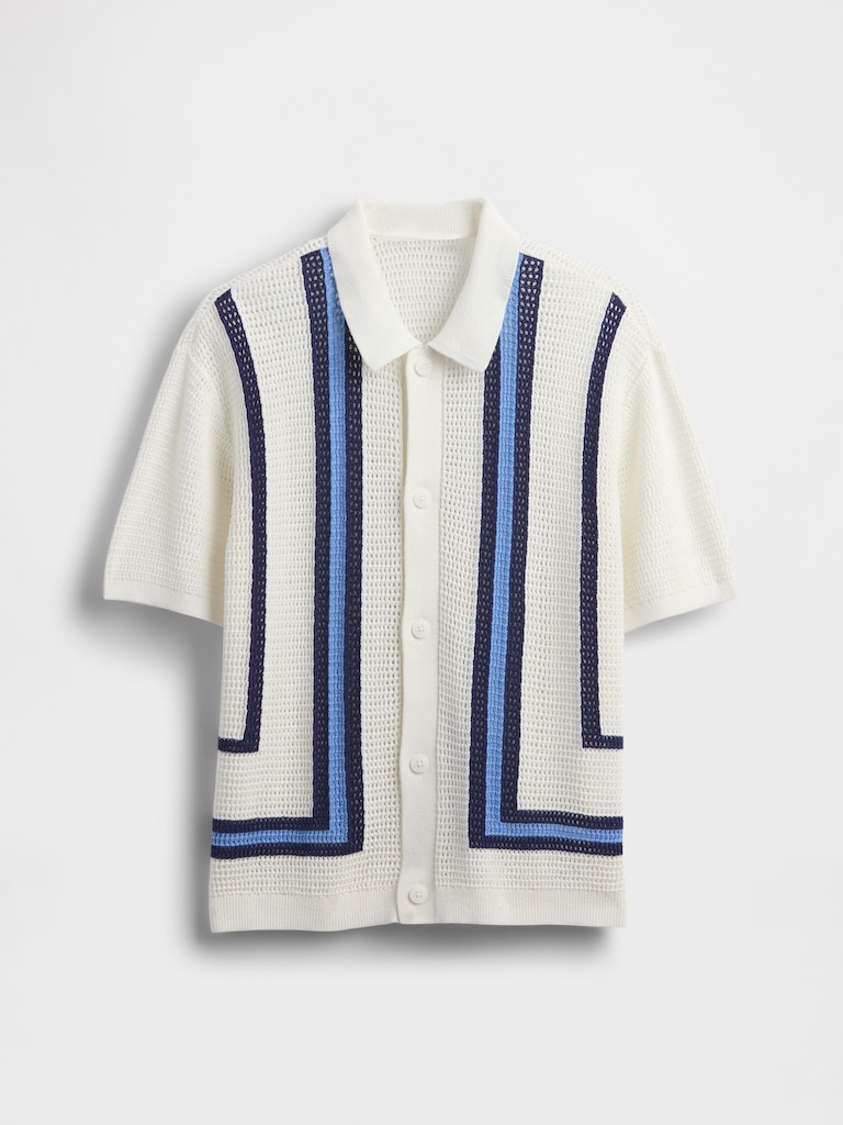 Kids Relaxed Crochet Shirt