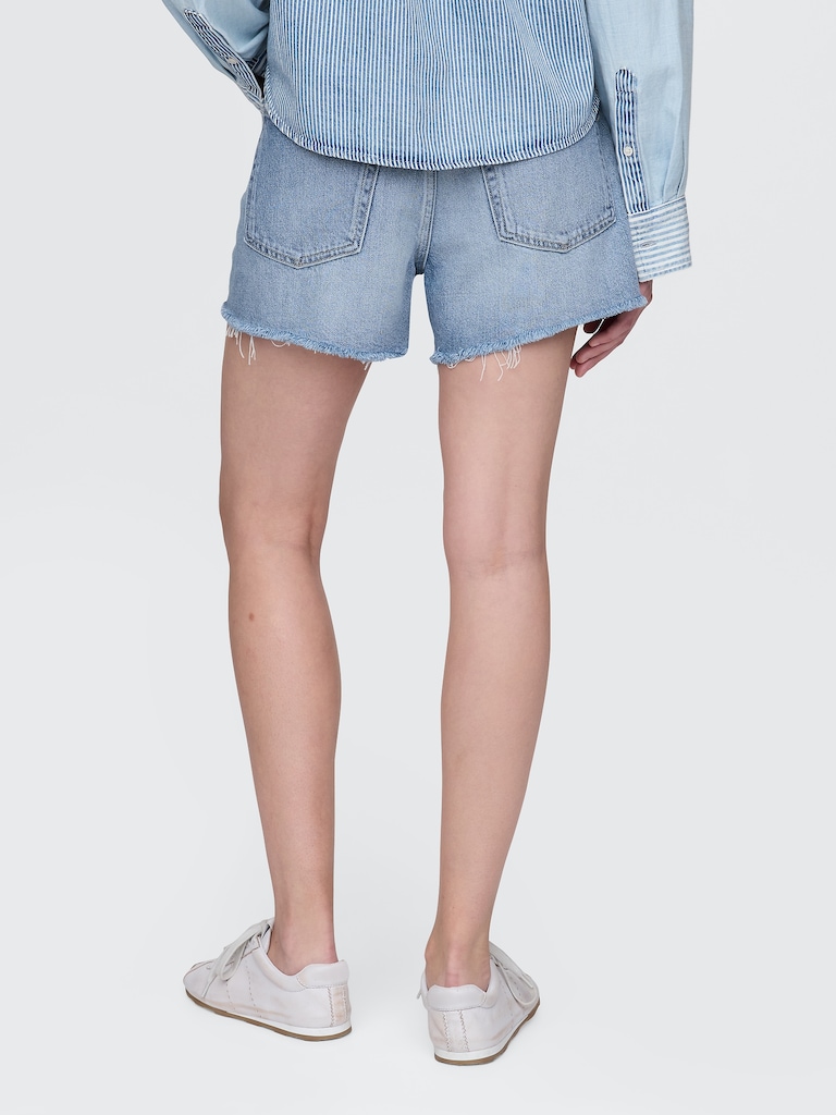 4" Mid Rise UltraSoft Relaxed Cutoff Shorts