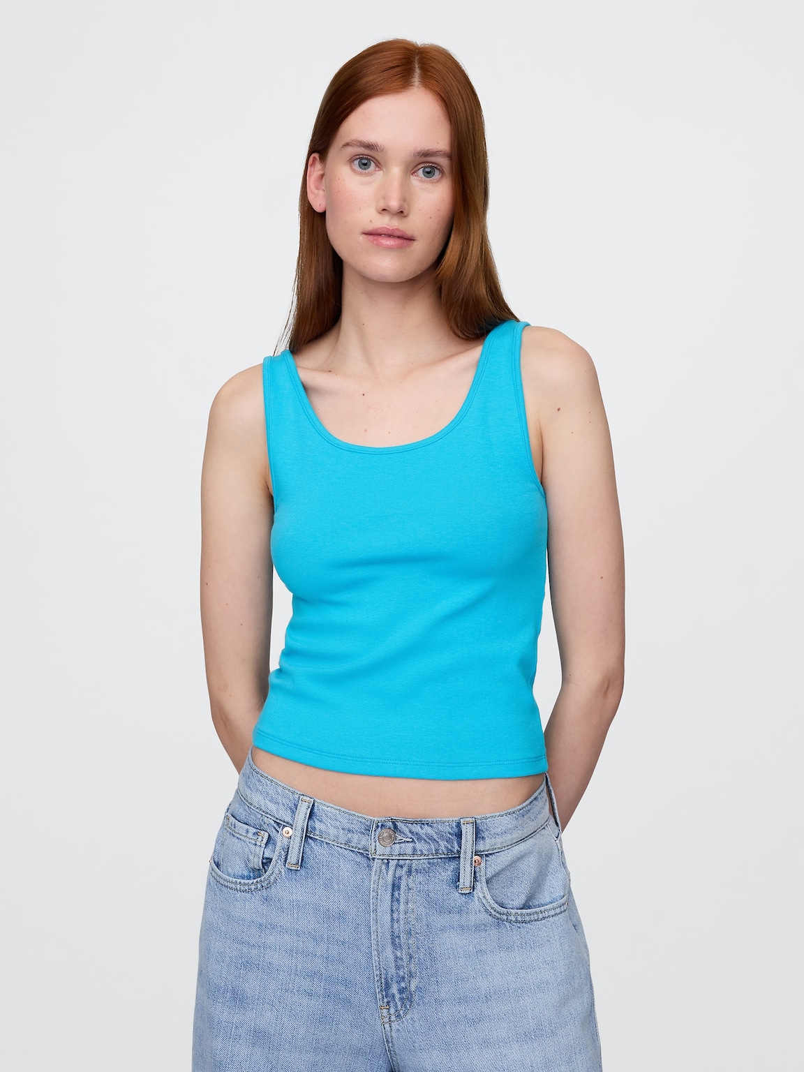 V-Neck Hardware One-Piece Swimsuit