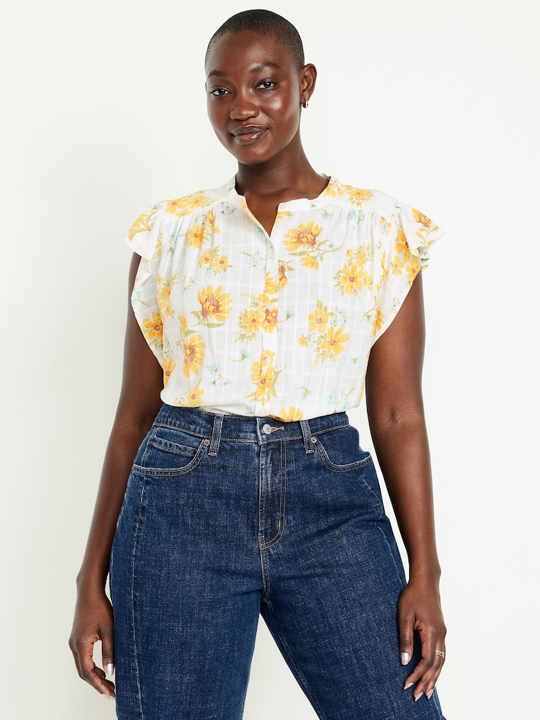 Button-Down Floral Shirt