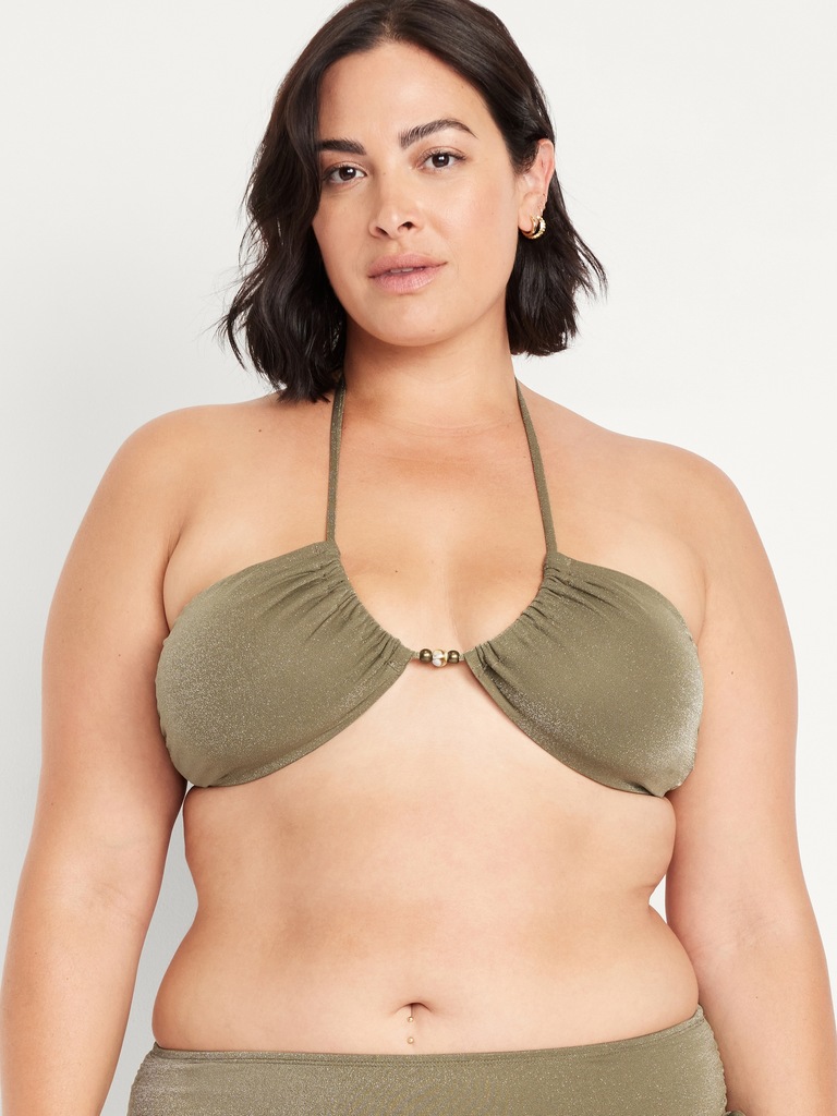 Ruched Bikini Swim Top