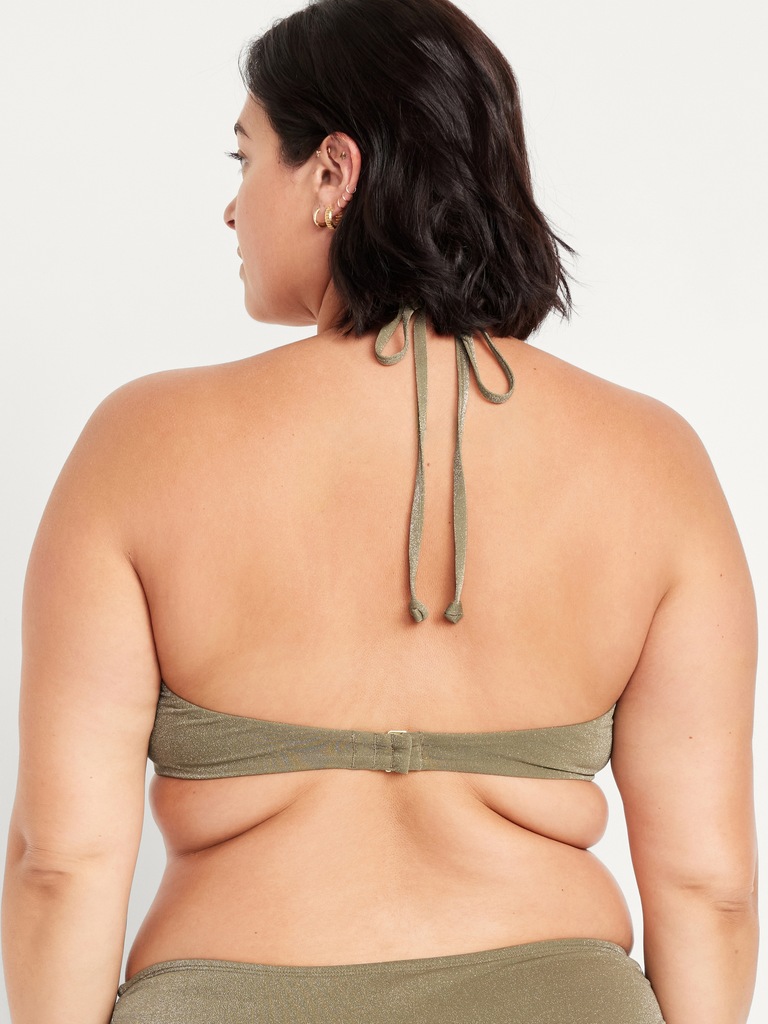 Ruched Bikini Swim Top