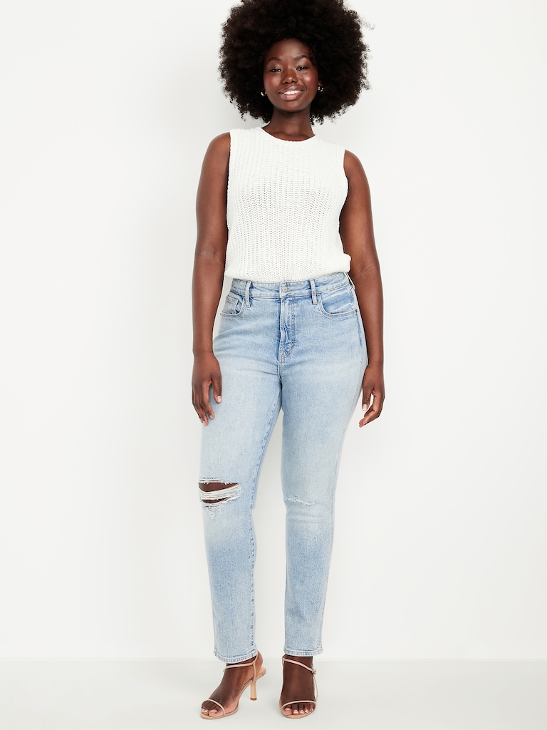 Curvy High-Waisted Vintage Slim Jeans