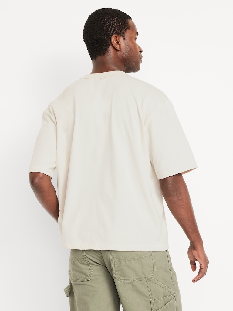 Garment-Dyed Cropped T-Shirt