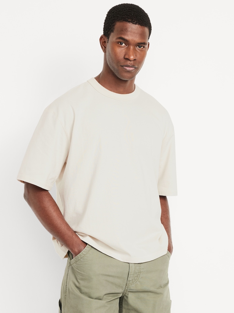 Garment-Dyed Cropped T-Shirt