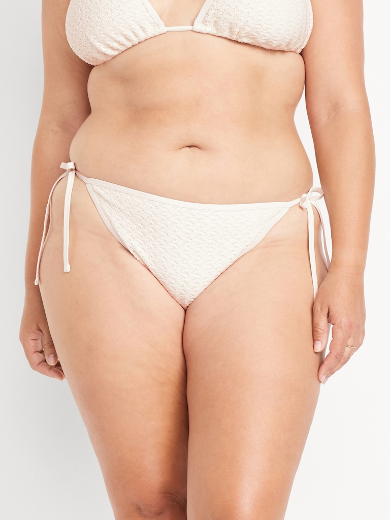 Crochet String Bikini Swim Bottoms