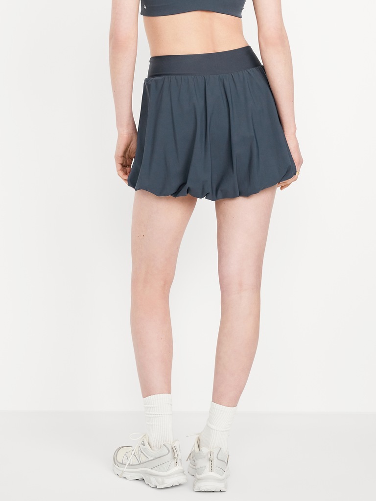 High-Waisted SleekTech Bubble Skort