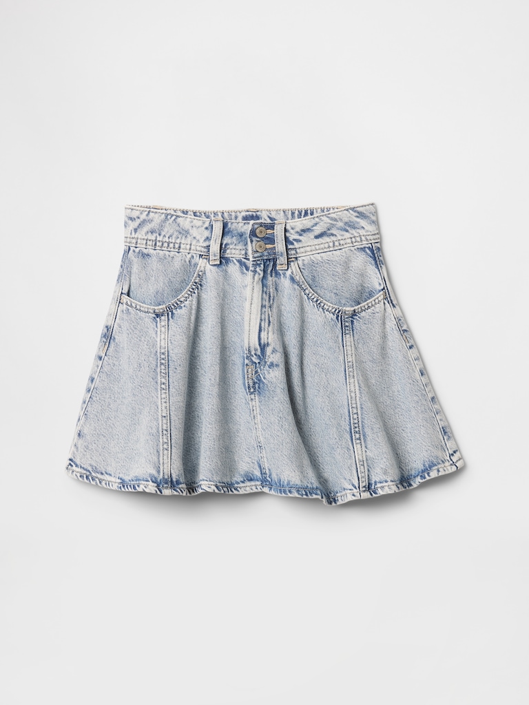 Kids UltraSoft Denim Circle Skirt