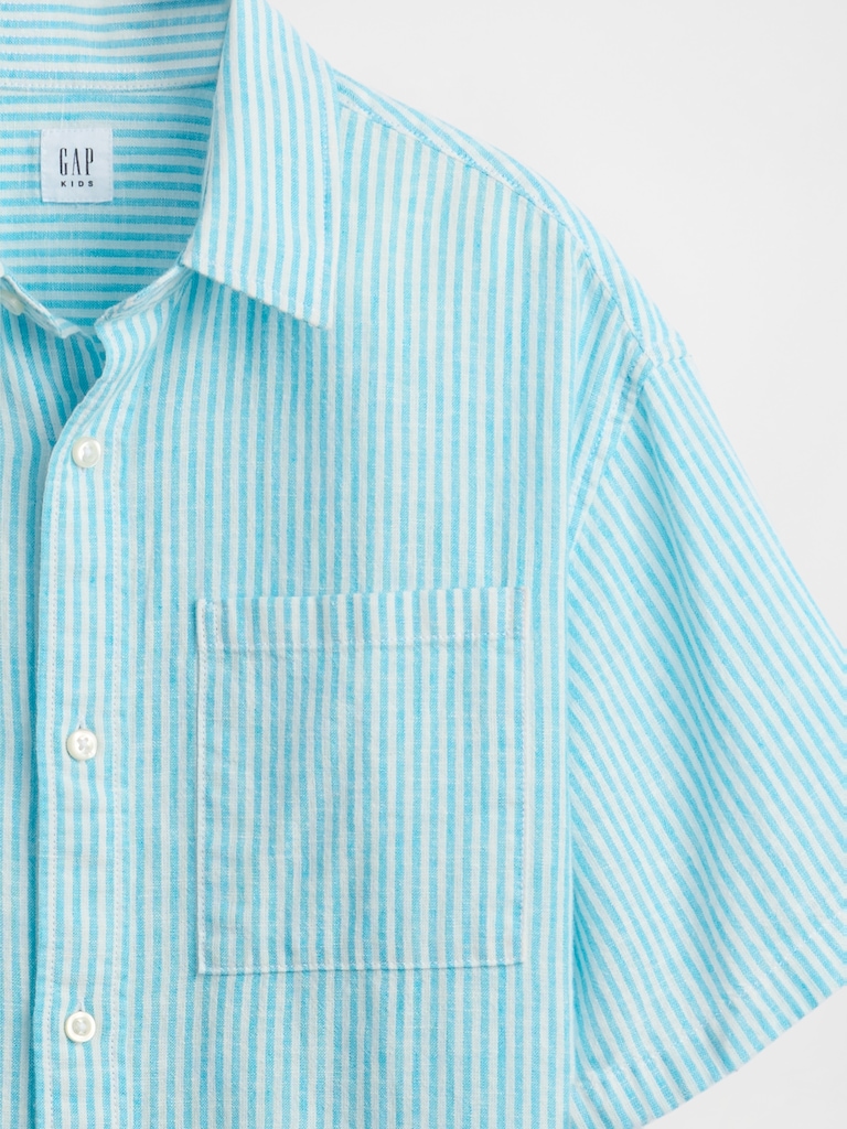 Kids Linen-Cotton Relaxed Shirt
