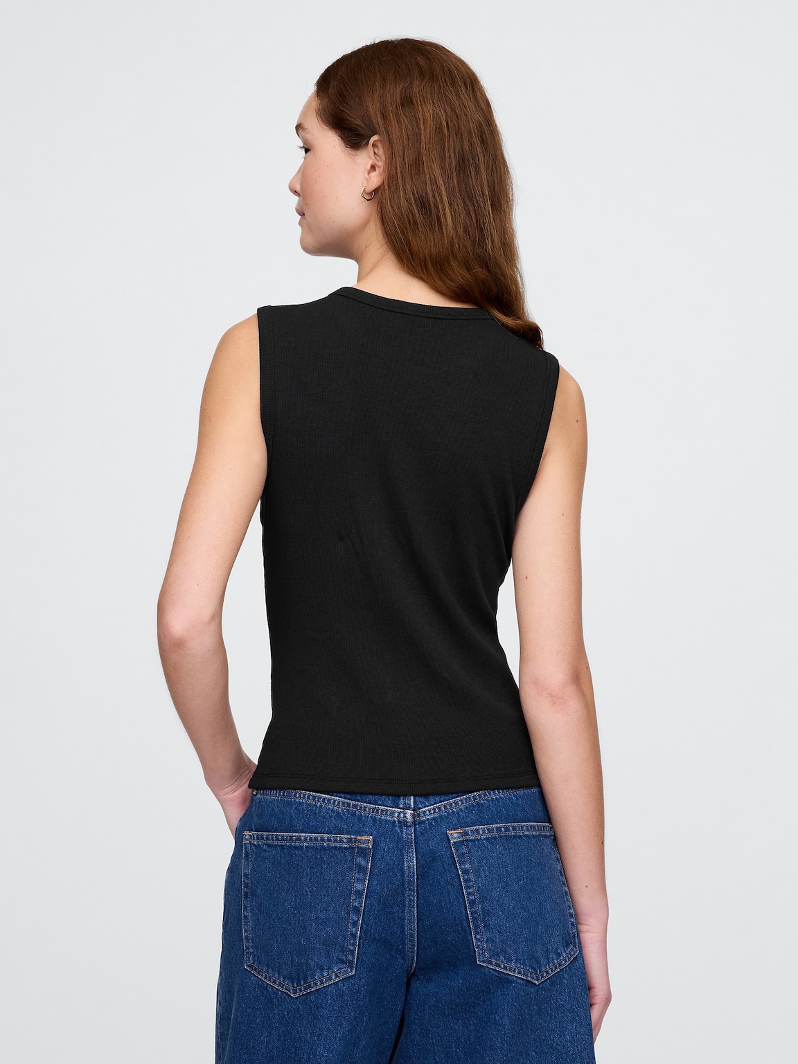 Modern Rib Cardigan Vest