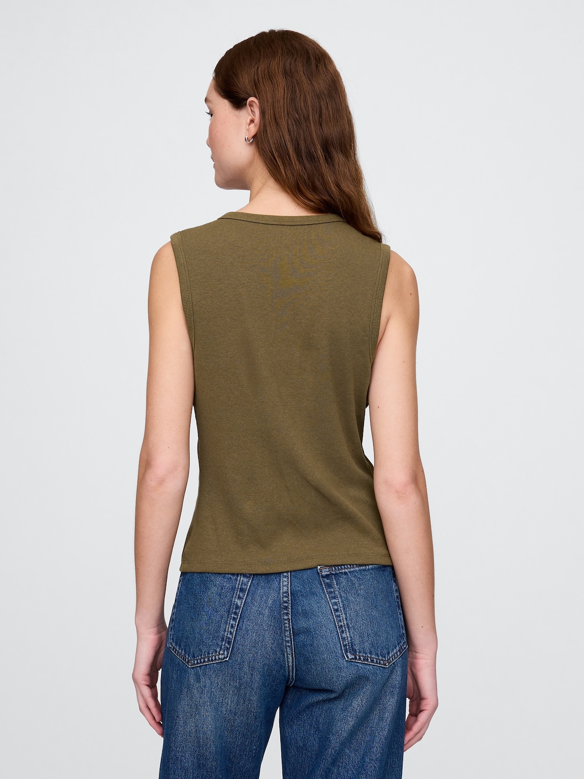 Modern Rib Cardigan Vest