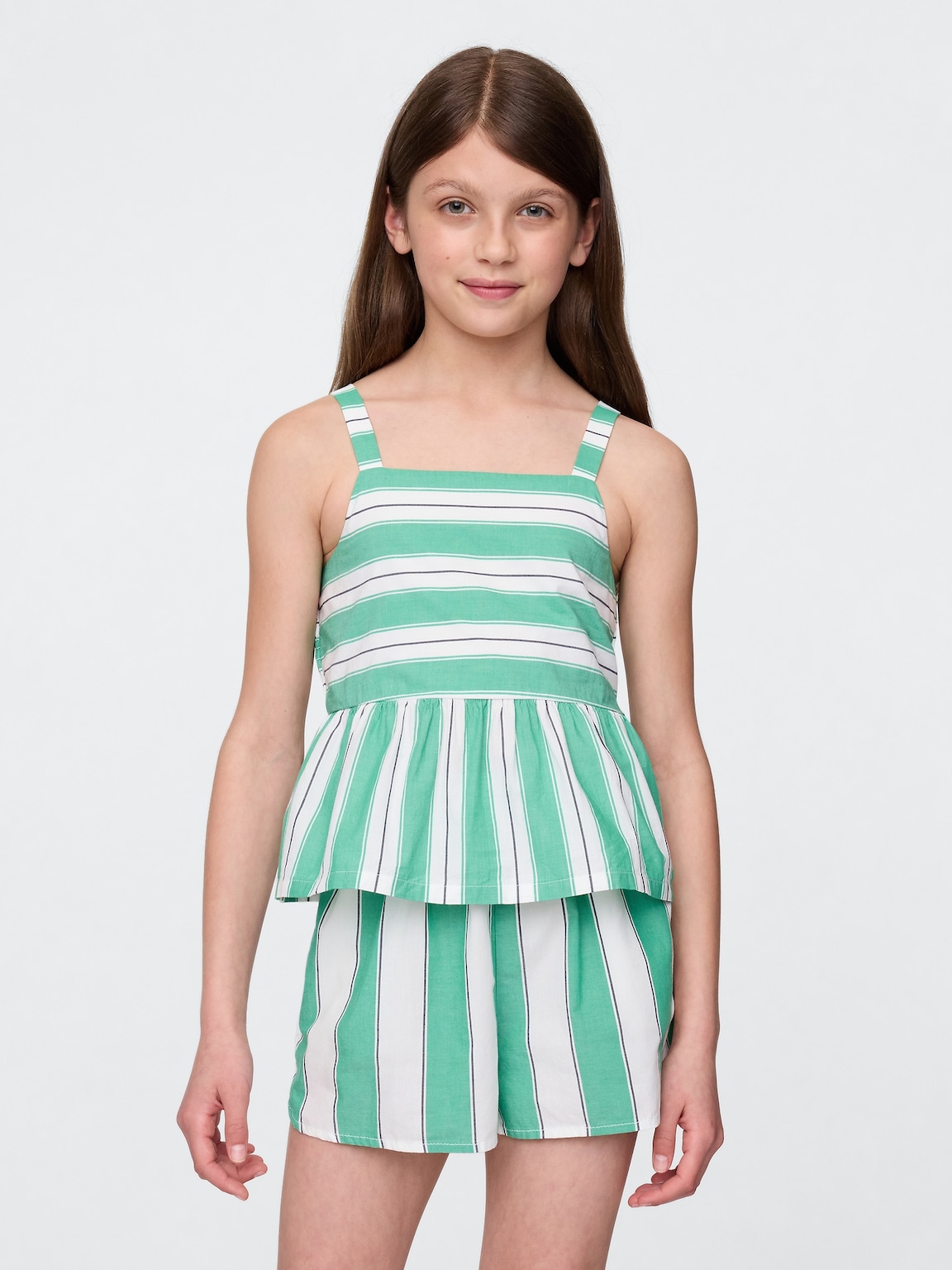 Kids Poplin Peplum Top