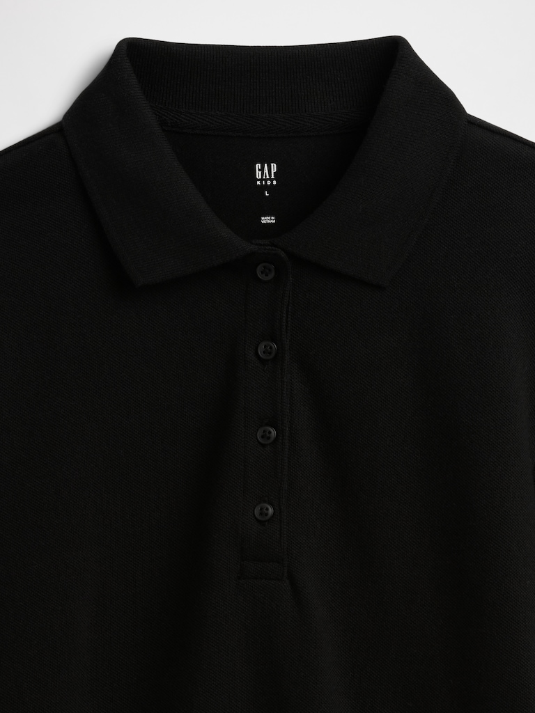 Kids Uniform Stretch Pique Polo Shirt