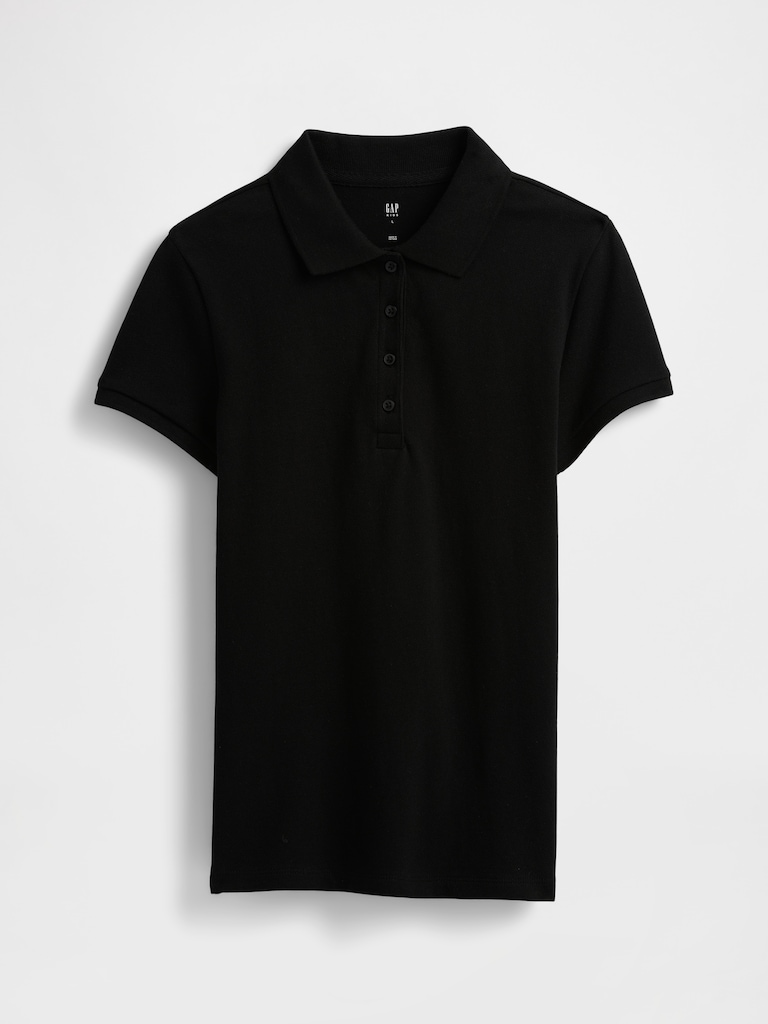 Kids Uniform Stretch Pique Polo Shirt