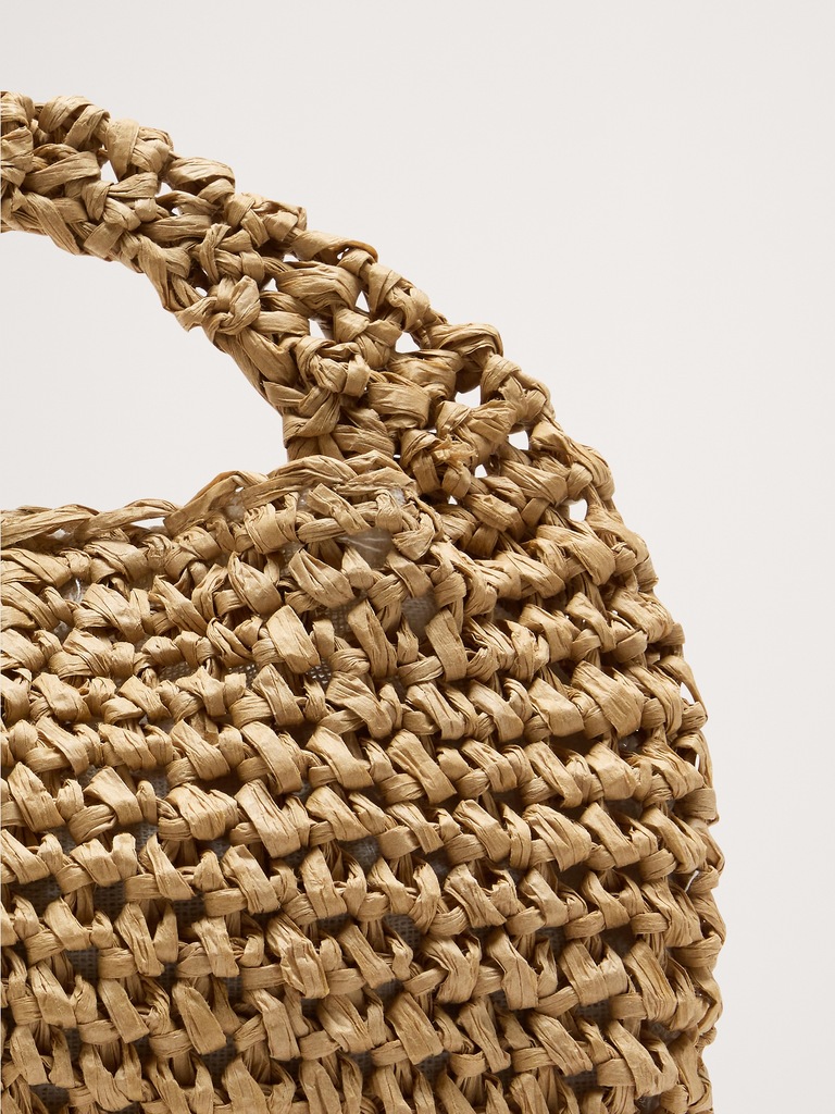 Micro Slouch Straw Bag by Hat Attack