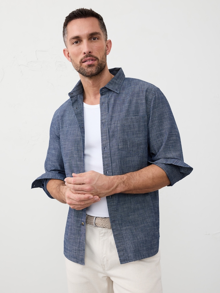 Slim-Fit Softwash Cotton Shirt