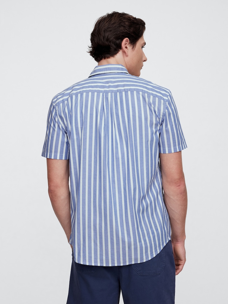 Stretch Poplin Shirt in Standard Fit