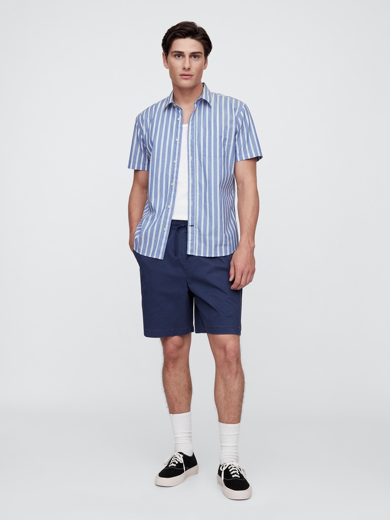 Stretch Poplin Shirt in Standard Fit