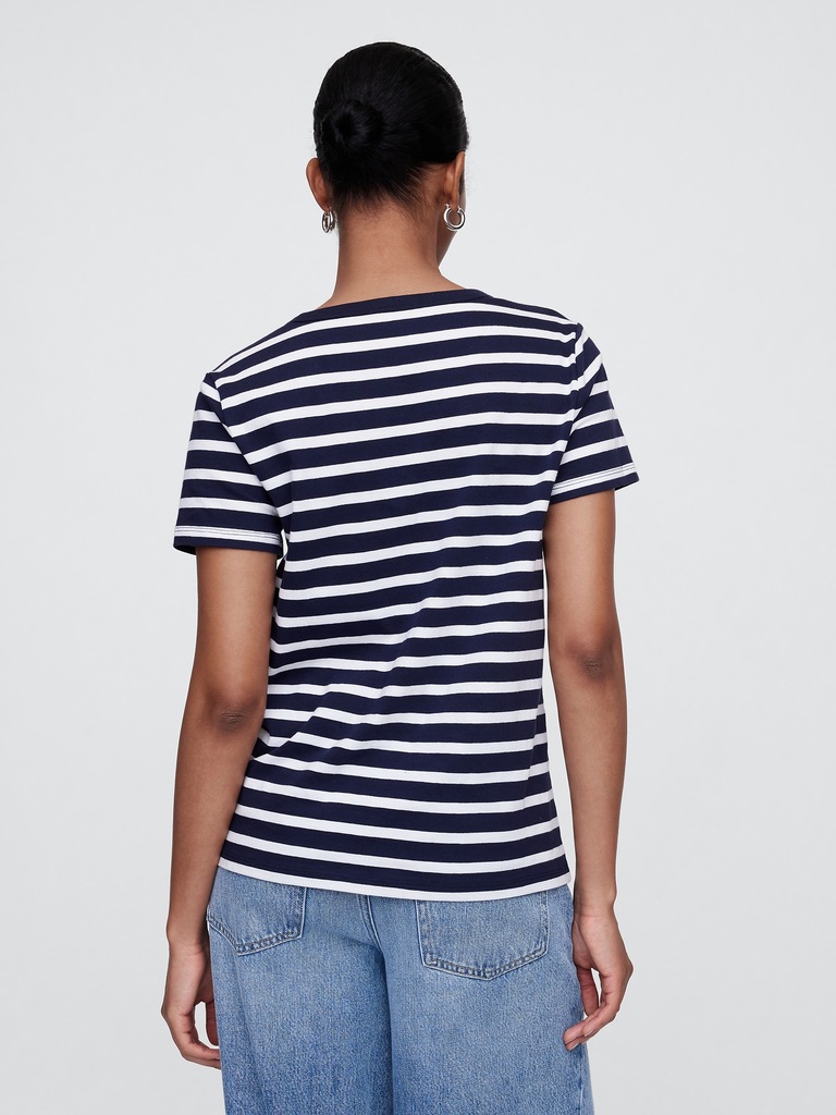 Favorite Stripe V-Neck T-Shirt