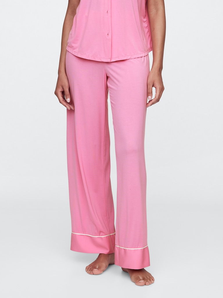 Modal Wide-Leg PJ Pants