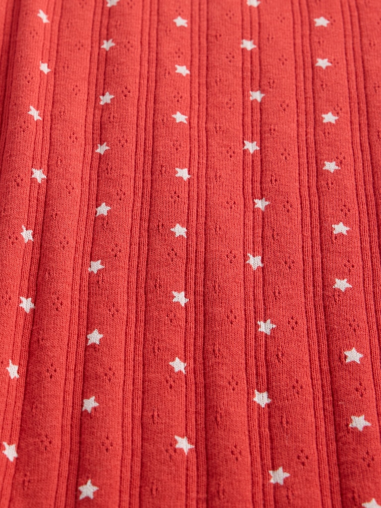 Kids Lace-Trim Pointelle T-Shirt