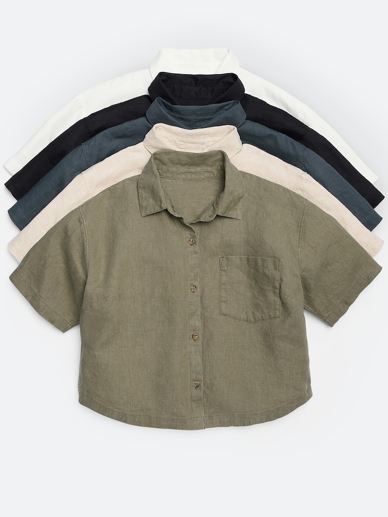 Retreat Linen Short Sleeve Shirt